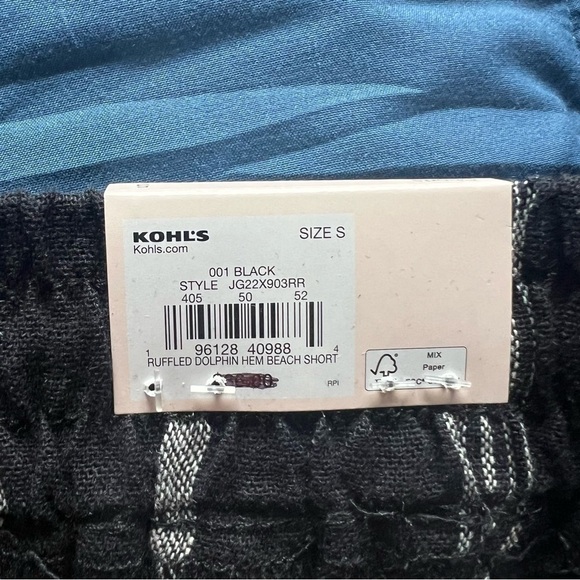 NWT Black & White Striped Tassel Tie Shorts | Size Small | Summer - Picture 5 of 7